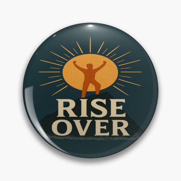 Item preview, Rise Over – Motivational Sun & Mountain Silhouette Design designed and sold by JM Language Service.