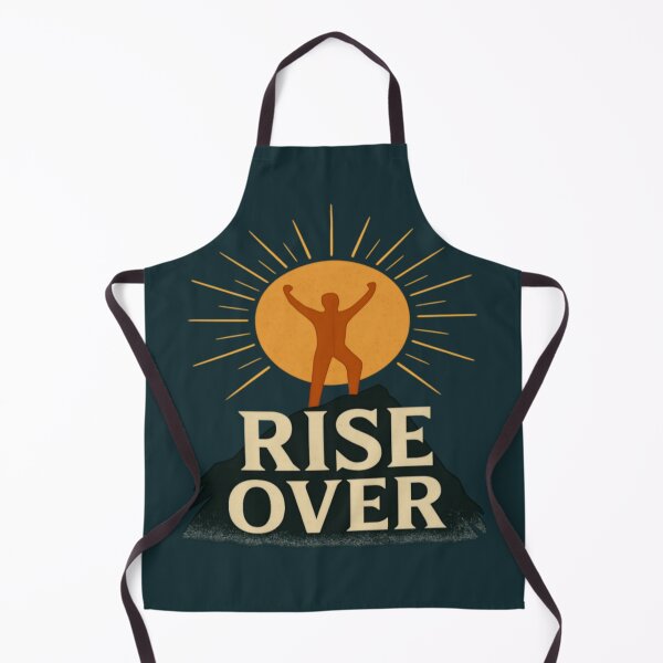 Item preview, Rise Over – Motivational Sun & Mountain Silhouette Design designed and sold by JM Language Service.