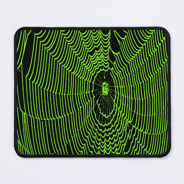 Item preview, Artistic Halloween Spider Cobweb Doodle In Green designed and sold by taiche.