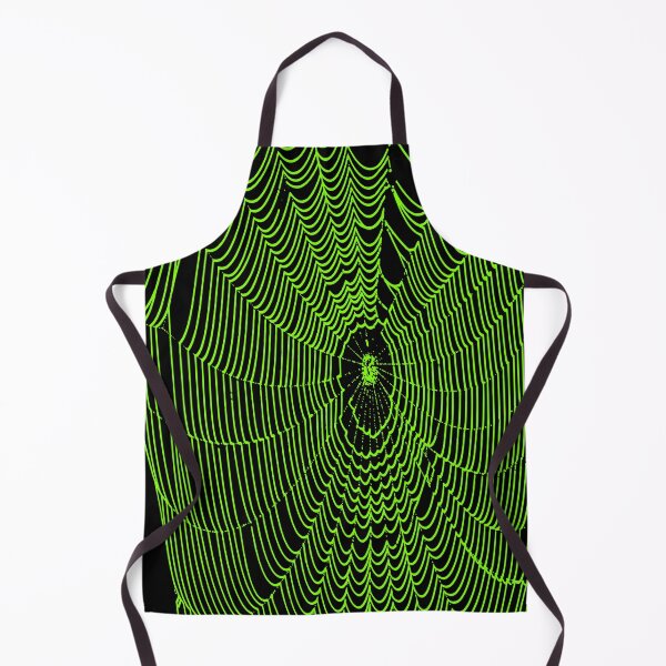 Item preview, Artistic Halloween Spider Cobweb Doodle In Green designed and sold by taiche.