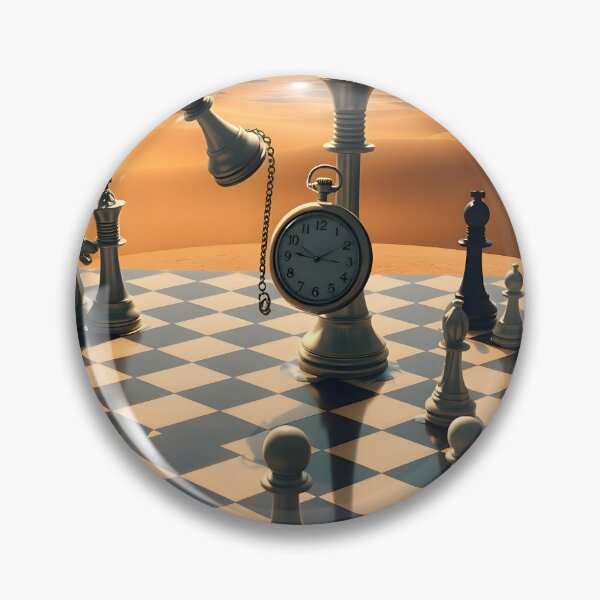 Item preview, Surreal Chess Dalí Inspired Melting Game Art designed and sold by ARJ-Fashion.