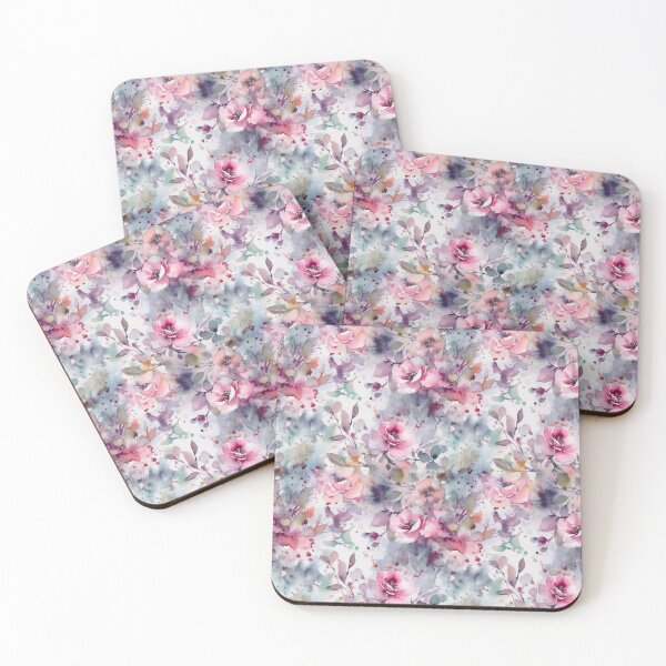 Item preview, Pink watercolor flowers designed and sold by Baart72.