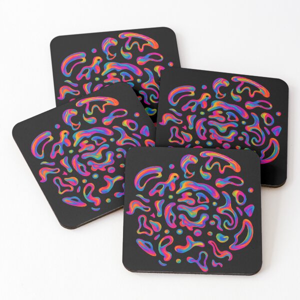 Item preview, Trippy Abstract Rainbow Blobs Circular  designed and sold by Lucidesigns.