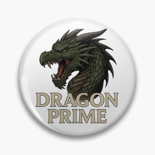Item preview, DRAGON PRIME – Realistic Green Dragon Logo | Power & Legend designed and sold by Apex Prime.