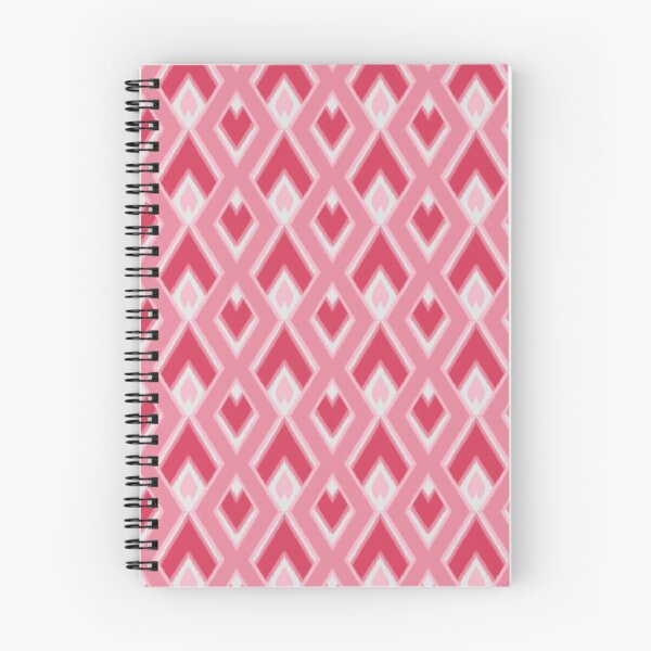 Artikelvorschau, Buntes rosa abstraktes geometrisches Ikat-Muster entworfen und verkauft von BWDecorPattern.