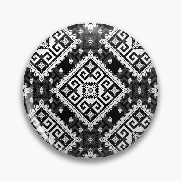 Item preview, Black & White Pixel Greek Pattern designed and sold by Khwanchai.