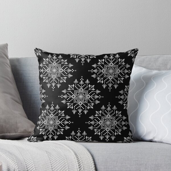 Item preview, Black & White Pixel Ethnic Pattern designed and sold by Khwanchai.