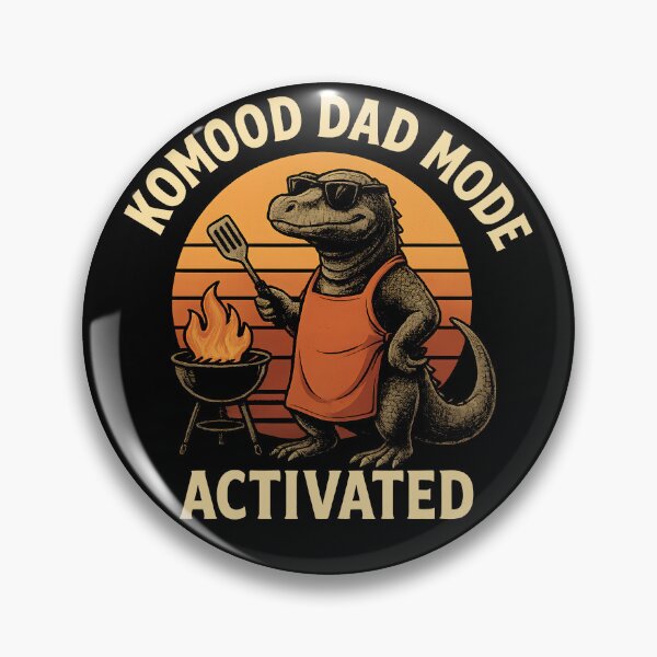 Item preview, Komodo Dad Mode Activated – Funny BBQ Lizard Design designed and sold by Place-Heritages.