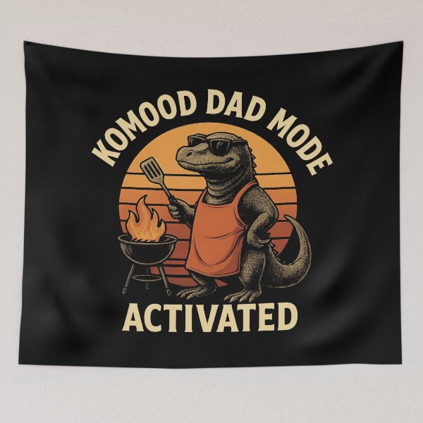 Item preview, Komodo Dad Mode Activated – Funny BBQ Lizard Design designed and sold by Place-Heritages.