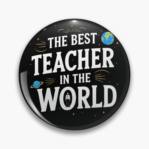 Item preview, The Best Teacher In The World - Gift for Teacher designed and sold by Silly Shapes Co..