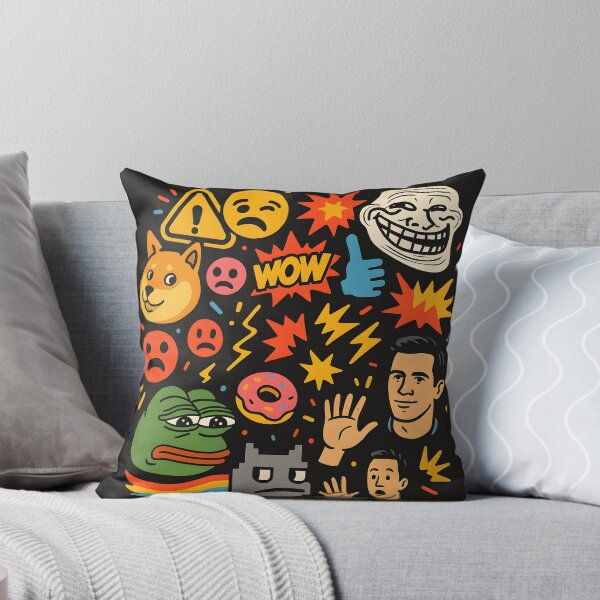 Item preview, Chaotic Meme Collage – Internet Humor Overload T-Shirt designed and sold by Pure Nonsense.