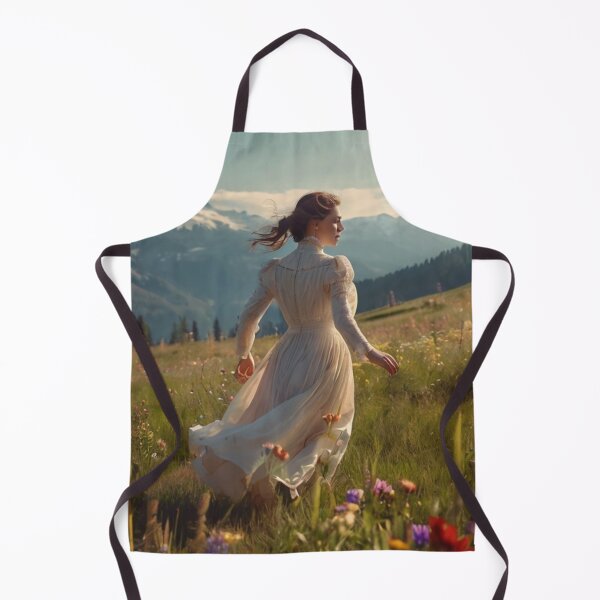 Aperçu de l'œuvre Timeless Grace: Victorian Lady in Blooming Fields créée et vendue par BlareBlare.