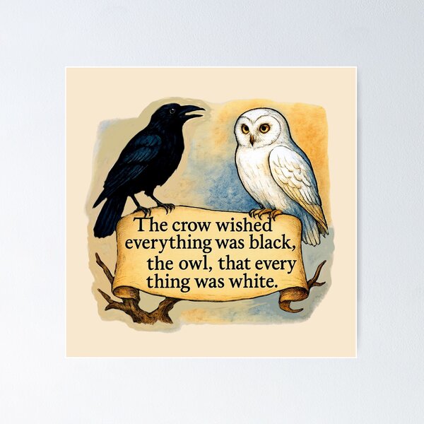 Item preview, William Blake - The Crow & The Owl designed and sold by Myra365Art.