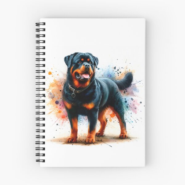 Artikelvorschau, Rottweiler Aquarell Portrait entworfen und verkauft von paulrommer.