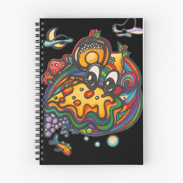 Item preview, Trippy Surreal Pizza Psychedelic Rainbow Dark Art designed and sold by Lucidesigns.