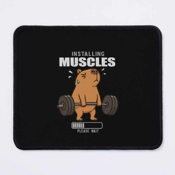 Item preview, Funny Capybara Installing Muscles Deadlift Workout Fitness Boys Girls Kids designed and sold by rafaeltto.