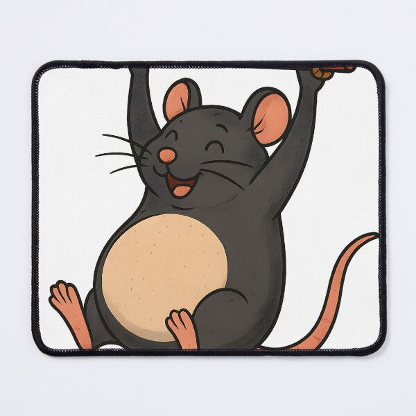 Item preview, Cute Black Rat Ninja Warrior Challenge designed and sold by Unsure-Squash.