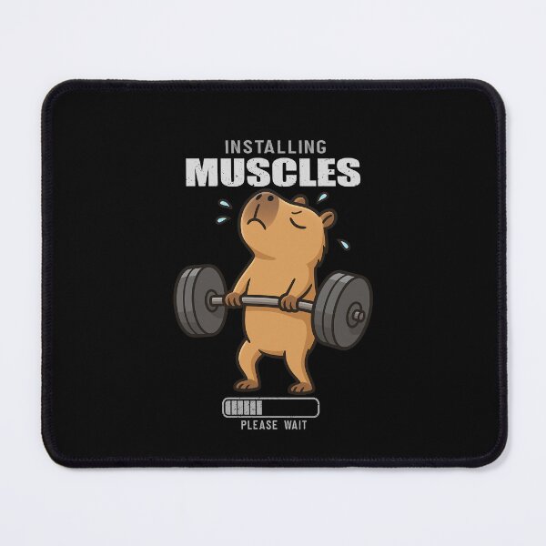 Item preview, Funny Capybara Installing Muscles Deadlift Workout Fitness Boys Girls Kids designed and sold by rafaeltto.