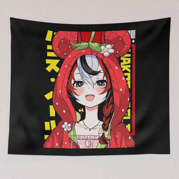 Item preview, Hakos Baelz with Strawberry Hoodie designed and sold by UDTee.