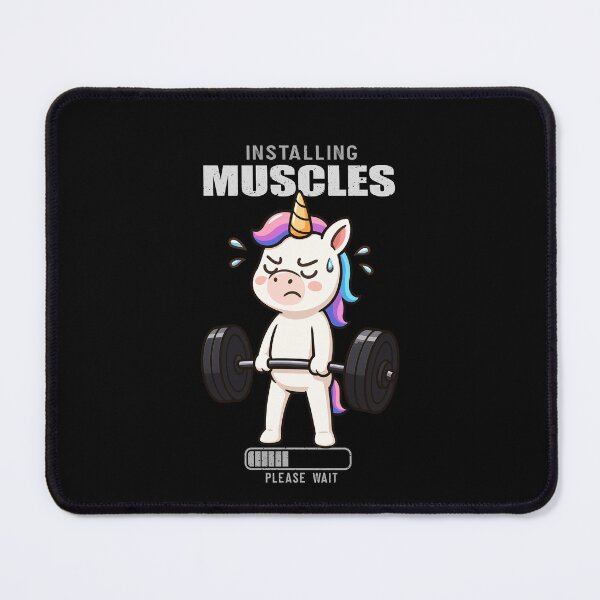 Item preview, Funny Unicorn Installing Muscles Deadlift Workout Fitness Boys Girls Kids designed and sold by rafaeltto.