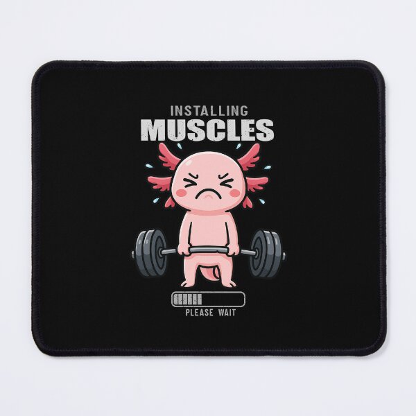 Item preview, Funny Axolotl Installing Muscles Deadlift Workout Fitness Boys Girls Kids designed and sold by rafaeltto.