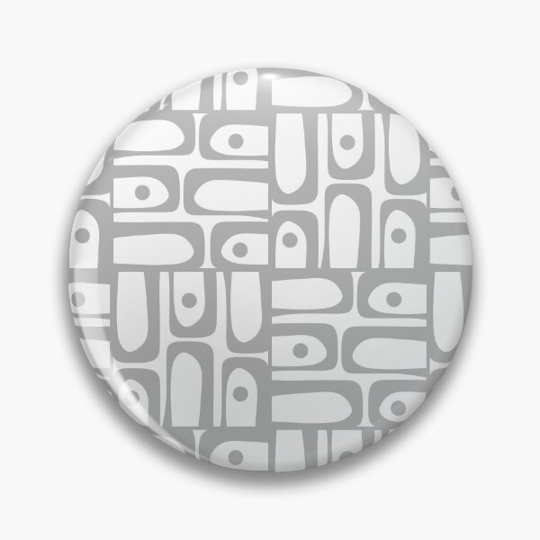 Item preview, Mid Century Modern Geometric Abstract Piquet Multi Pattern in Gray and White designed and sold by kierkegaard.