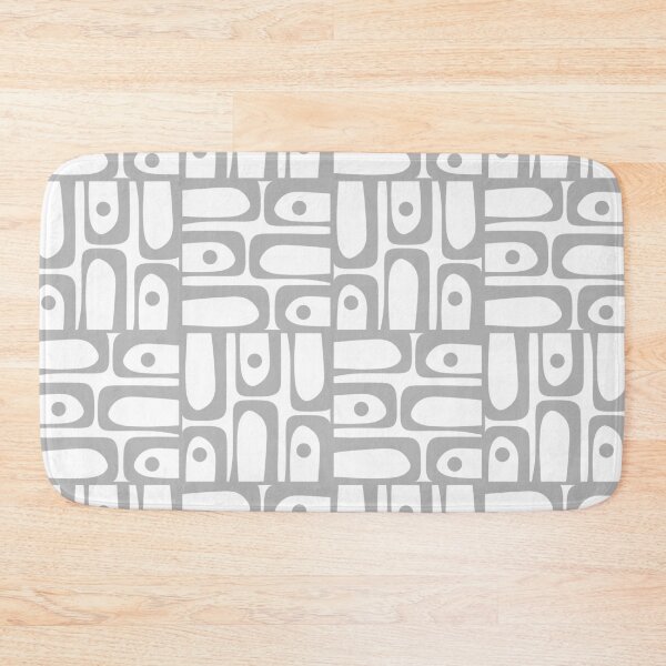 Item preview, Mid Century Modern Geometric Abstract Piquet Multi Pattern in Gray and White designed and sold by kierkegaard.