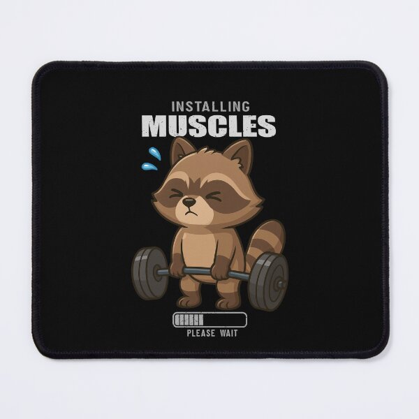 Item preview, Funny Raccoon Installing Muscles Deadlift Workout Fitness Boys Girls Kids designed and sold by rafaeltto.