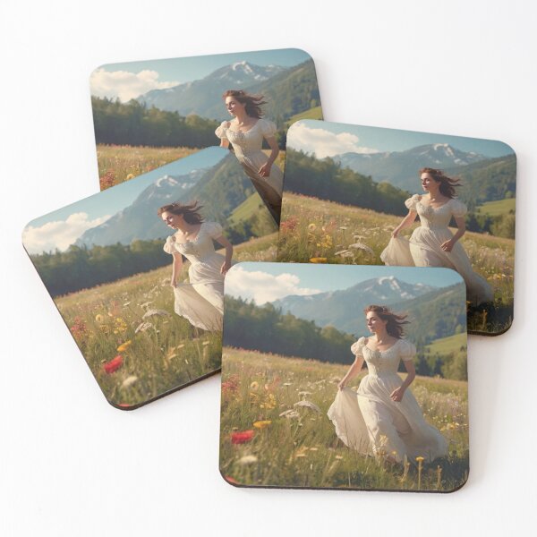 Artikelvorschau, Meadow Breeze: Victorian Woman in Flowing Gown entworfen und verkauft von BlareBlare.