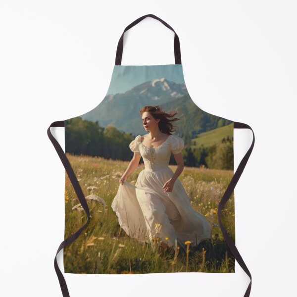 Aperçu de l'œuvre Meadow Breeze: Victorian Woman in Flowing Gown créée et vendue par BlareBlare.