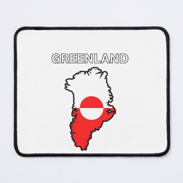 Item preview, Greenland Flag Map Design designed and sold by atomstartup.
