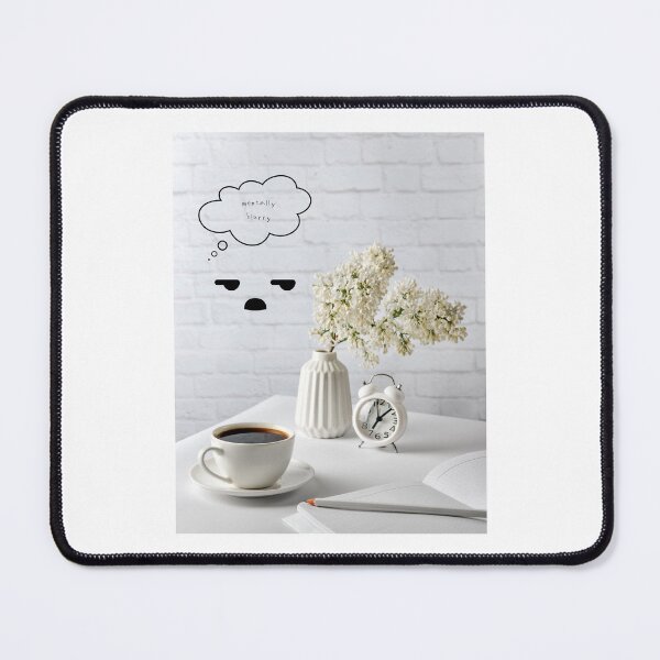 Item preview, Mentally Blurry – Minimal Quirky Graphic, Relatable Art Print designed and sold by mintmono-studio.