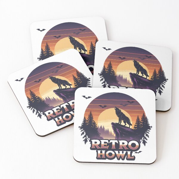 Item preview, Retro Howl – Werewolf Halloween Sunset Gothic Vintage Illustration designed and sold by LoliDesignShop.