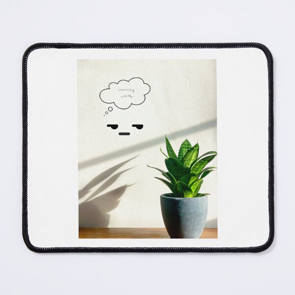 Item preview, Surviving Quietly – Minimal Mood Graphic, Gentle Humor Design designed and sold by mintmono-studio.