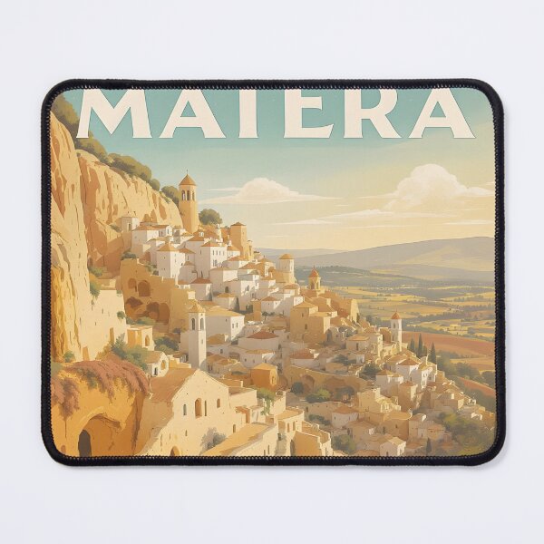 Item preview, Matera Italy Retro Travel Poster designed and sold by kacperartdesign.