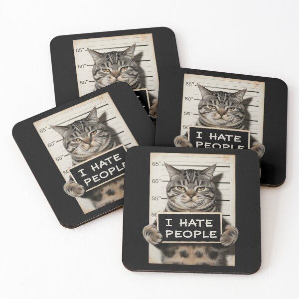Item preview, I Hate People Cat designed and sold by KarimSoCute.