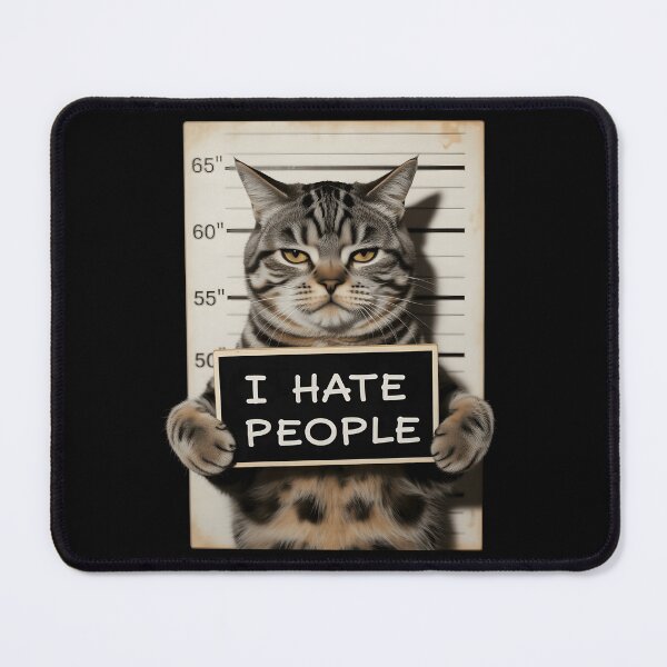 Item preview, I Hate People Cat designed and sold by KarimSoCute.