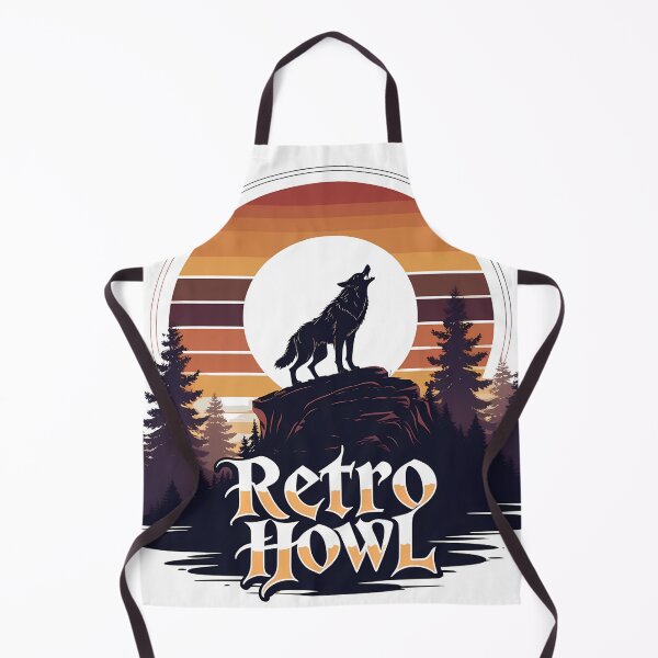 Item preview, Retro Howl – Vintage Gothic Werewolf Halloween Sunset Illustration designed and sold by LoliDesignShop.