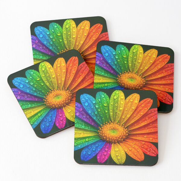 Item preview, Rainbow flower in the morning dew designed and sold by Sigtrix.