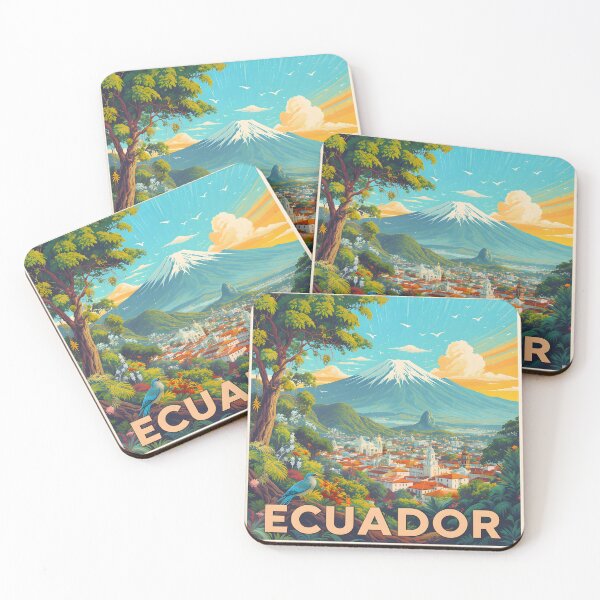 Item preview, Ecuador Retro Travel Poster designed and sold by kacperartdesign.