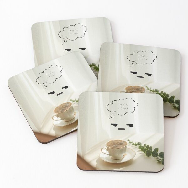 Item preview, Fragile, Not Weak – Minimalist Face & Quote Design designed and sold by mintmono-studio.