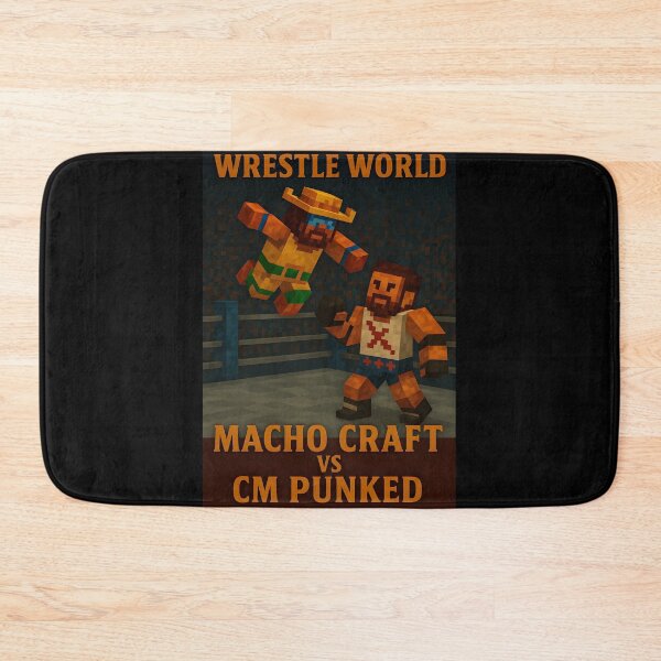 Item preview, Wrestle World: Turnbuckle Takedown – Pixel Wrestling Poster designed and sold by WhisperFrame.