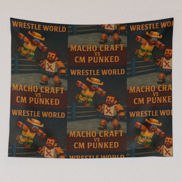 Item preview, Wrestle World: Turnbuckle Takedown – Pixel Wrestling Poster designed and sold by WhisperFrame.