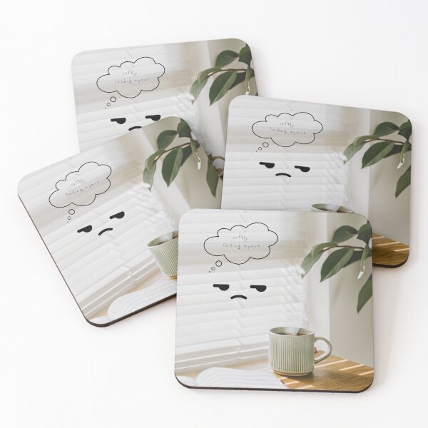 Item preview, Softly Falling Apart – Cute Minimal Face & Quote Design designed and sold by mintmono-studio.