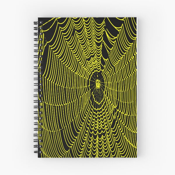 Item preview, Artistic Halloween Spider Cobweb Doodle In Yellow  designed and sold by taiche.