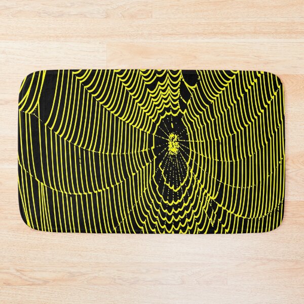 Item preview, Artistic Halloween Spider Cobweb Doodle In Yellow  designed and sold by taiche.