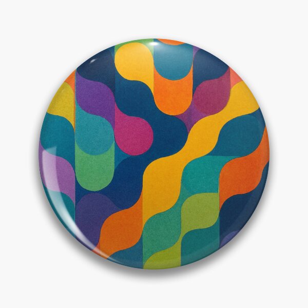 Item preview, Wave pattern made of color shapes designed and sold by Sigtrix.