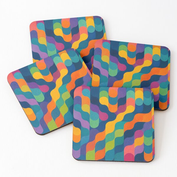 Item preview, Wave pattern made of color shapes designed and sold by Sigtrix.