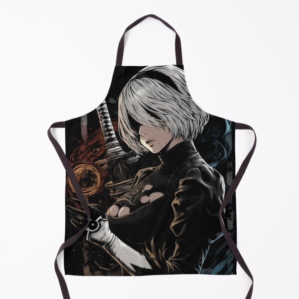 Item preview, 2B Nier Cybernetic Android Warrior Fan Art - Futuristic Blade Maiden Graphic Tee Design designed and sold by Senpaiwaves.