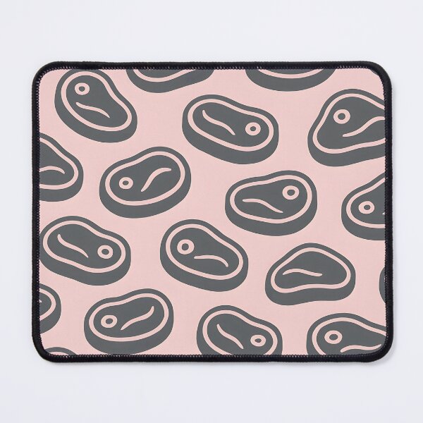 Item preview, Steak Meat Seamless Pattern on Pink designed and sold by SassyArtistry.